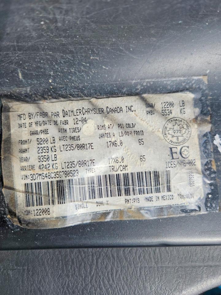 2005 Dodge RAM 3500 ST