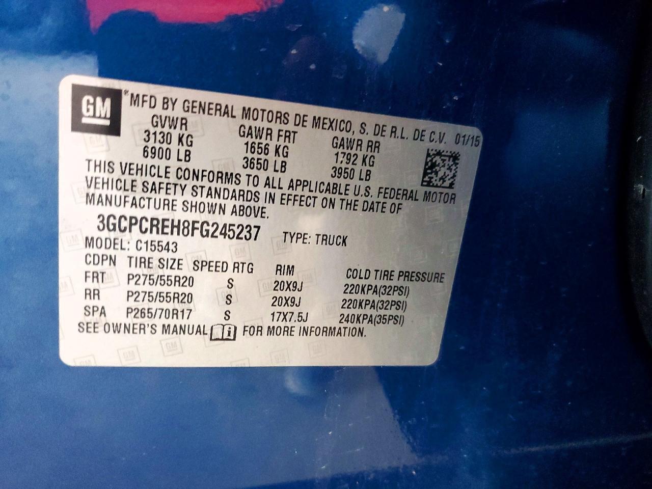 2015 Chevrolet Silverado C1500 LT