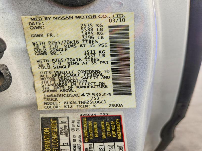 2010 Nissan Frontier SE V6