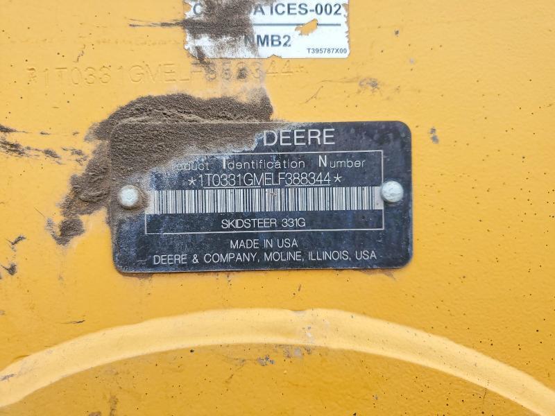 2020 John Deere 331G Tracked Skid Steer Loader