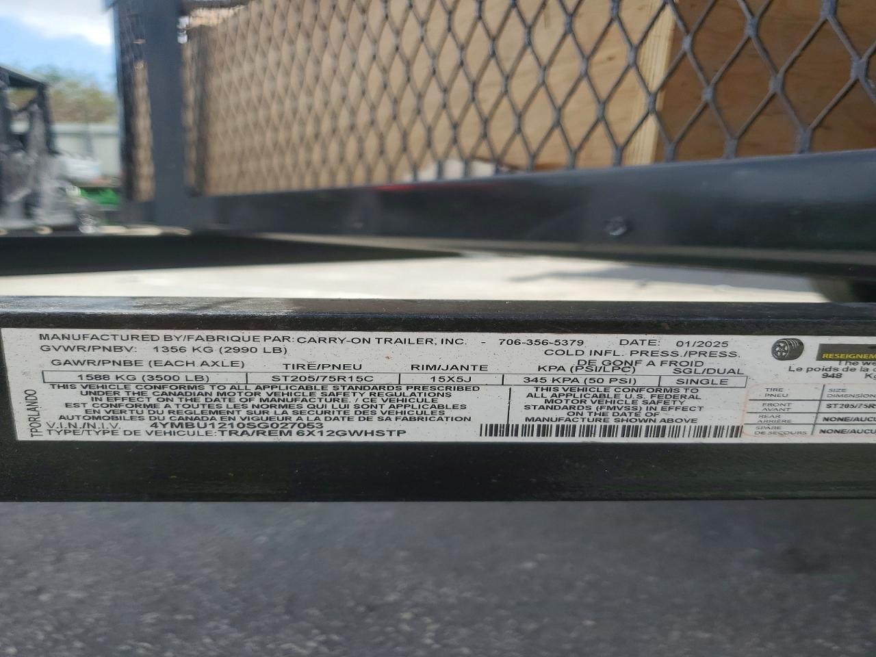 2025 Carry-On Utility Trailer