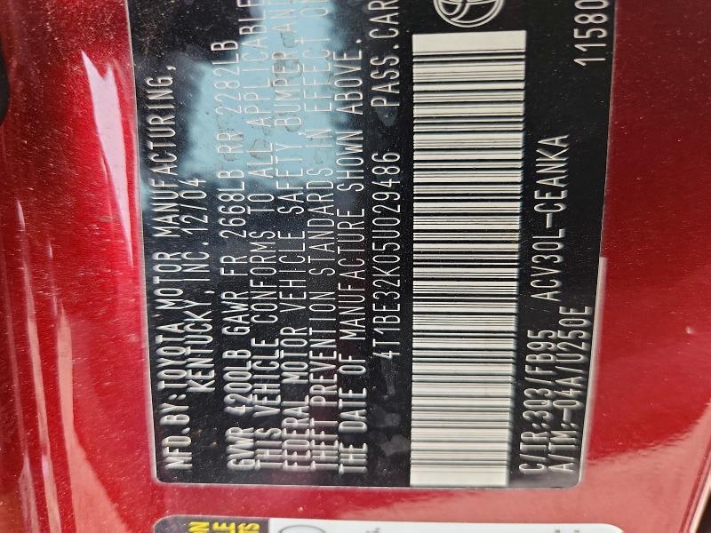 2005 Toyota Camry le