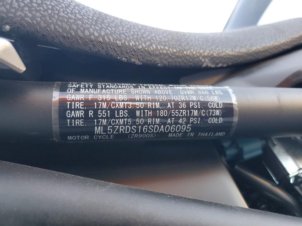 2025 Kawasaki ZR900 S