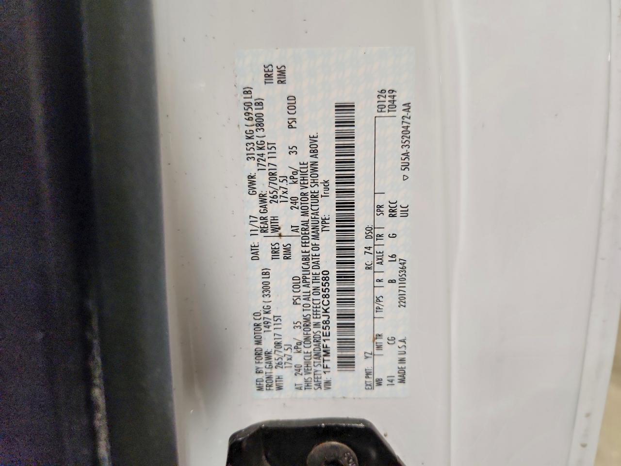 2018 Ford F150
