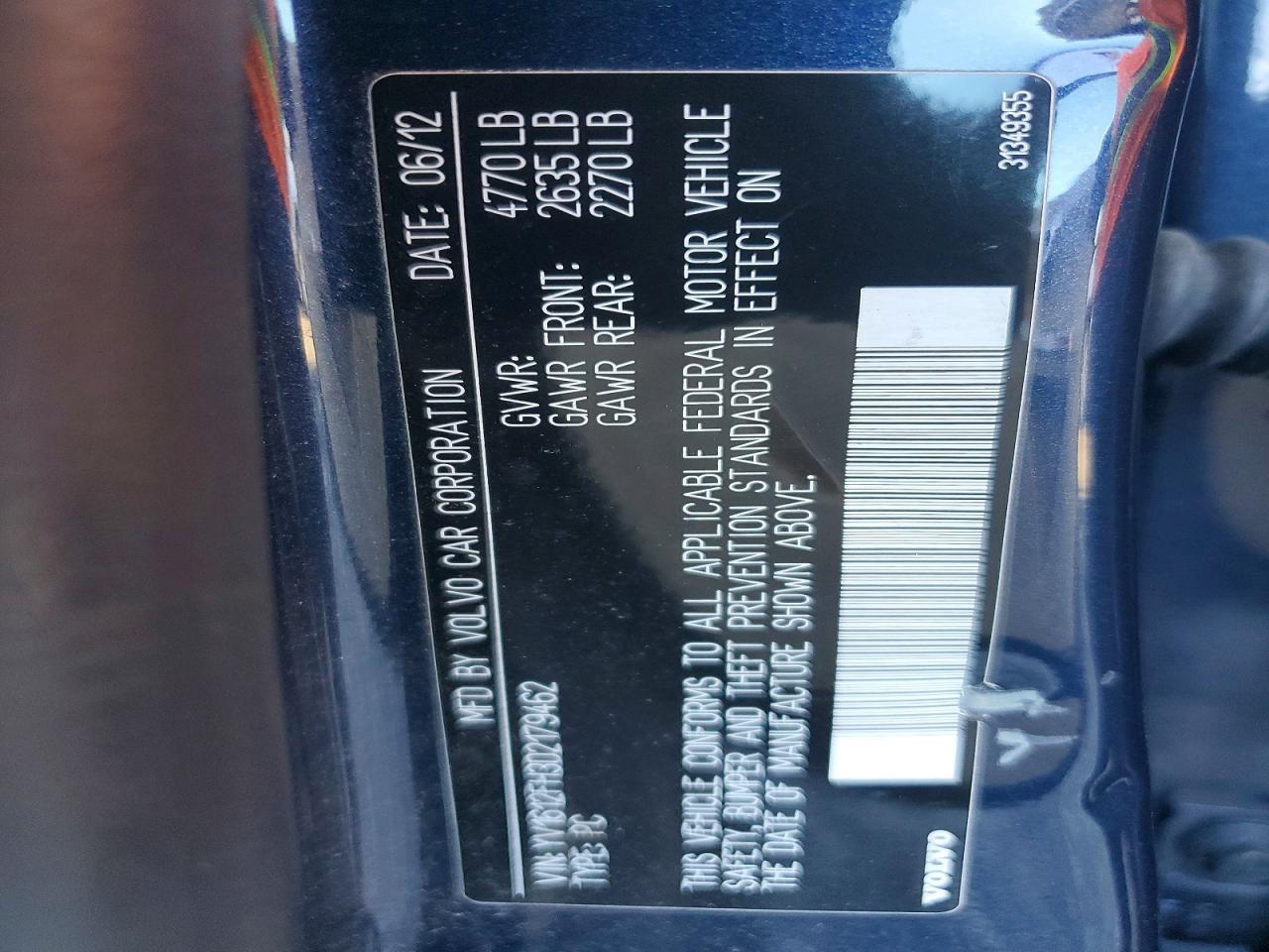 2013 Volvo S60 T5