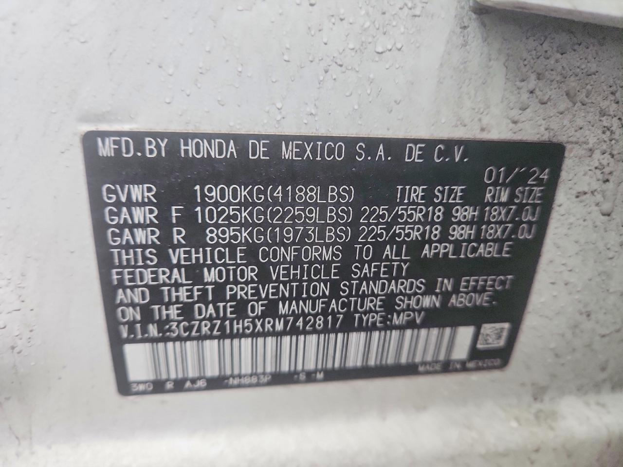 2024 Honda Hr-v Sport