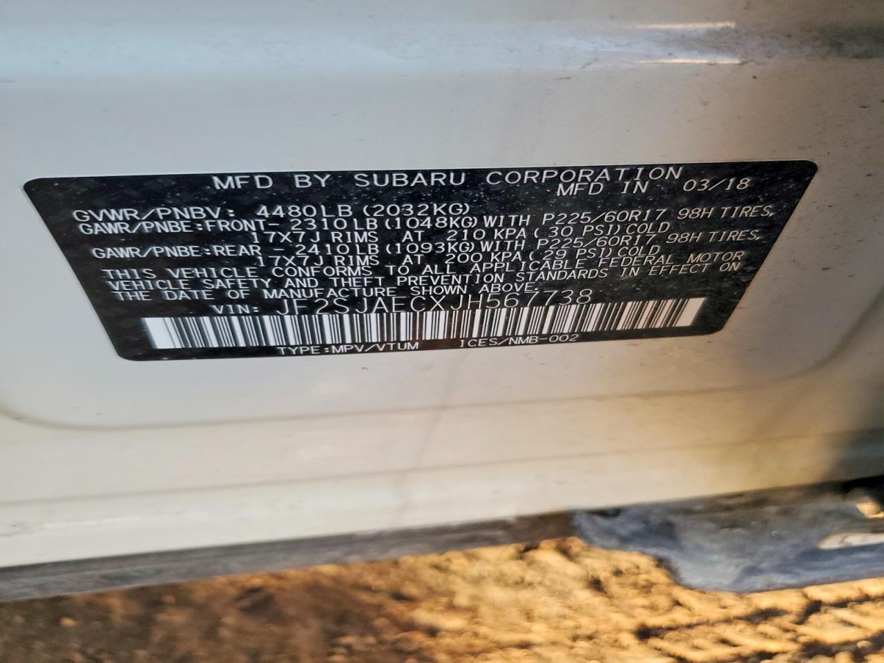 2018 Subaru Forester 2.5i Premium