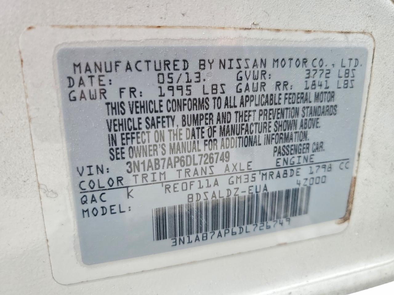 2013 Nissan Sentra s