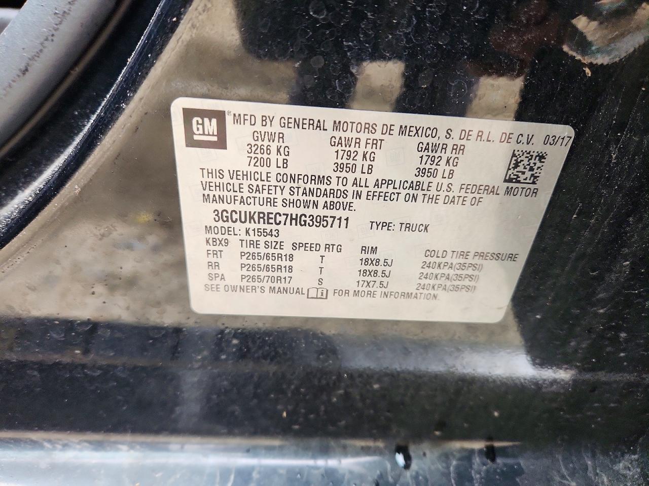 2017 Chevrolet Silverado K1500 LT