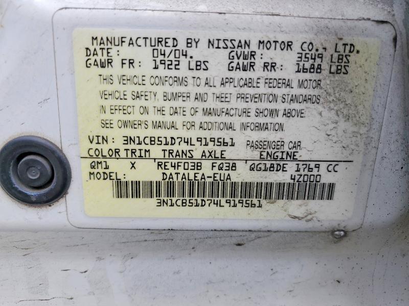 2004 Nissan Sentra 1.8