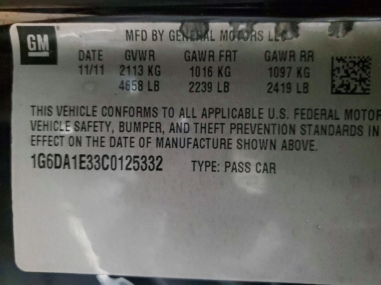 2012 Cadillac CTS