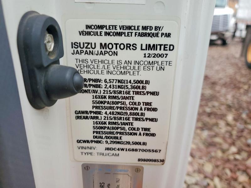 2008 GMC W4 BOX Truck