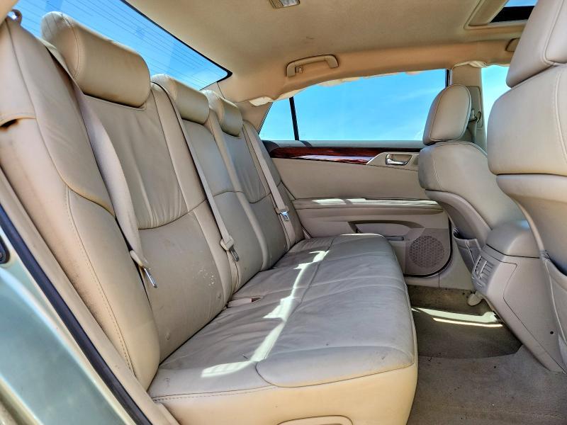 2010 Toyota Avalon xls