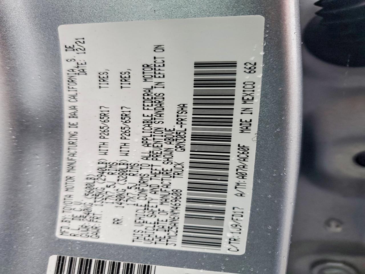 2022 Toyota Tacoma TRD Sport