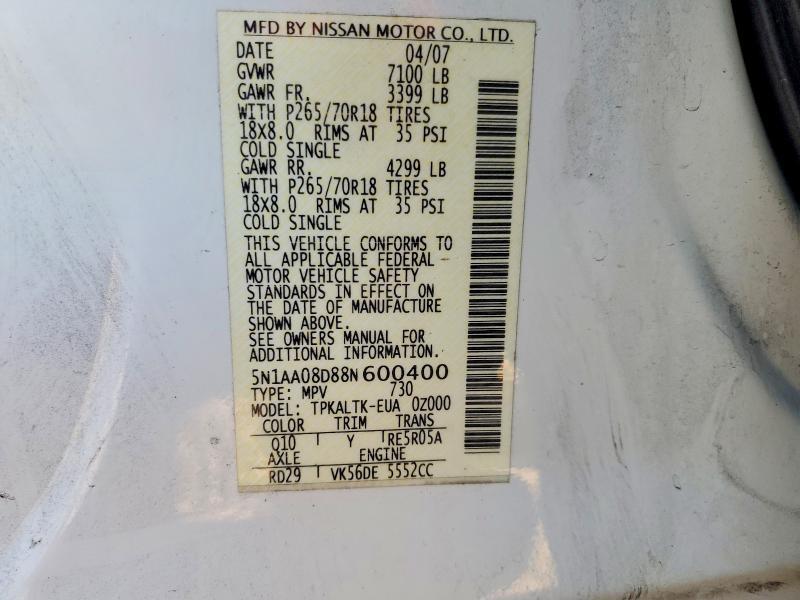 2008 Nissan Armada se