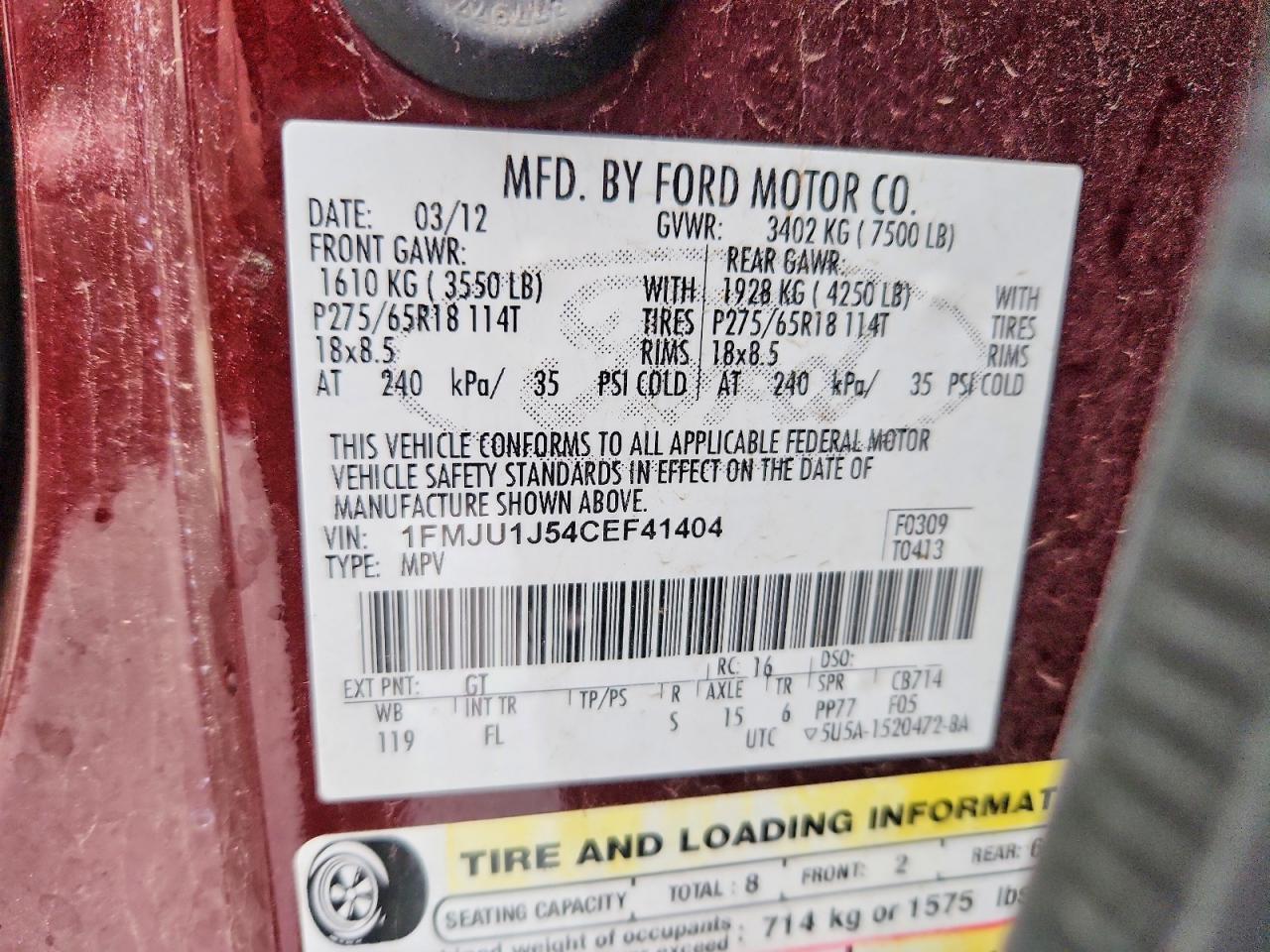 2012 Ford Expedition xlt