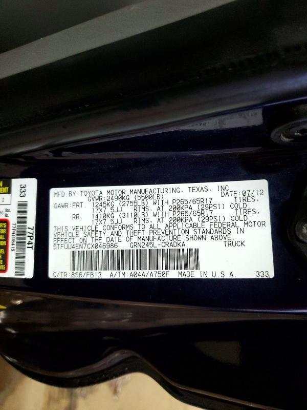 2012 Toyota Tacoma V6