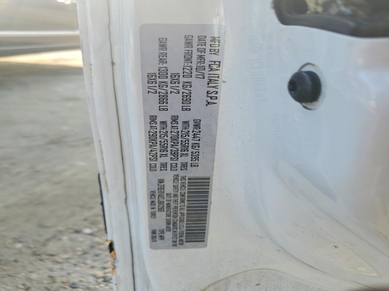 2018 Dodge RAM Promaster City Utility / Service Van