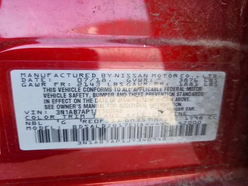 2018 Nissan Sentra sv