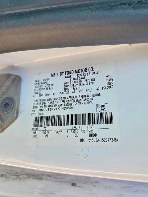 2019 Ford Transit Connect XLT Delivery Van