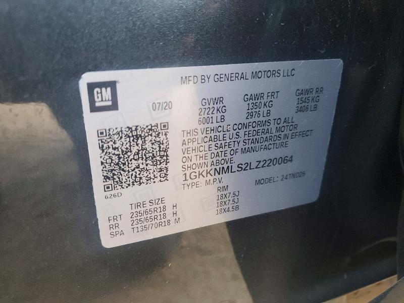 2020 GMC Acadia slt