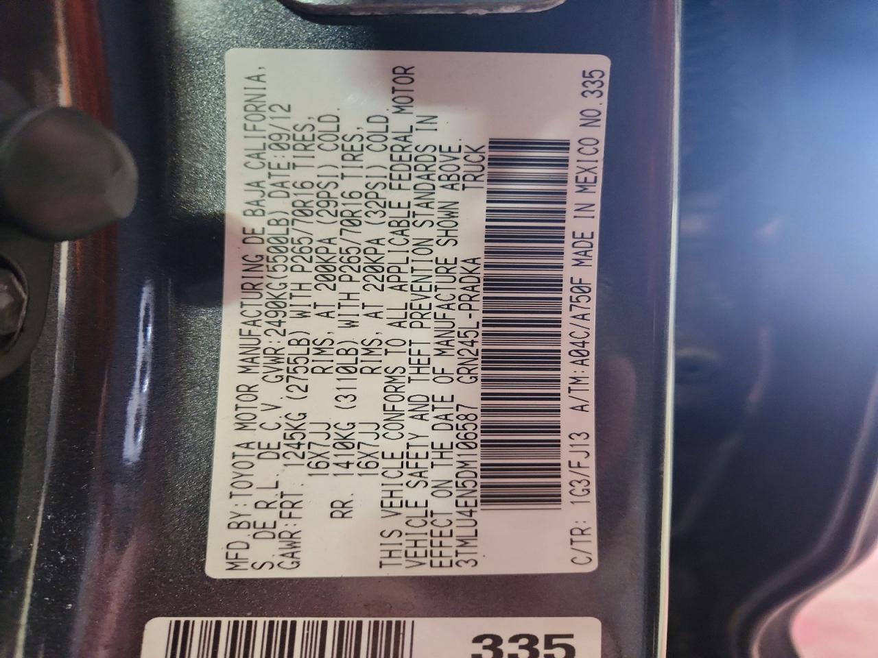 2013 Toyota Tacoma V6