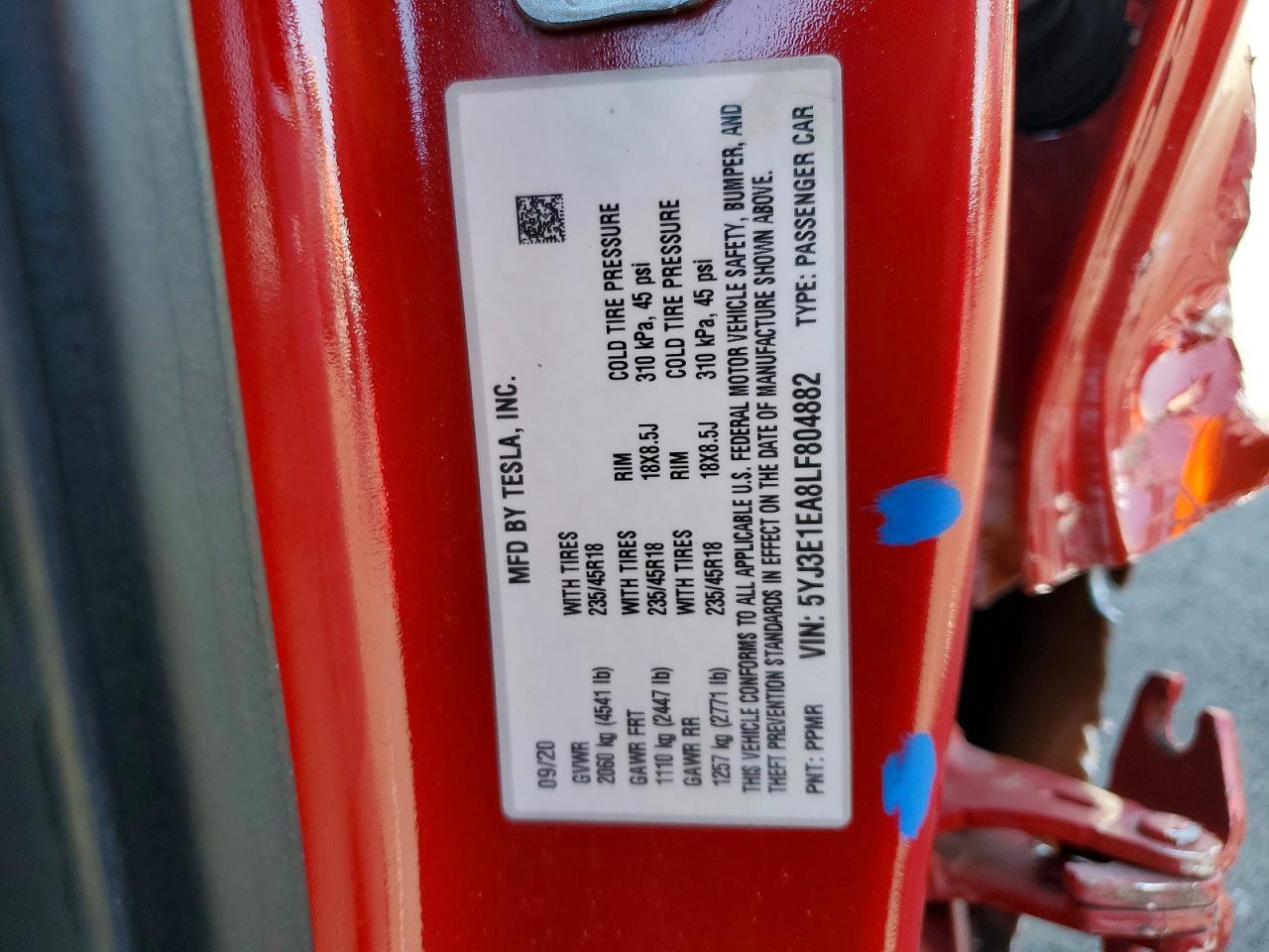 2020 Tesla Model 3