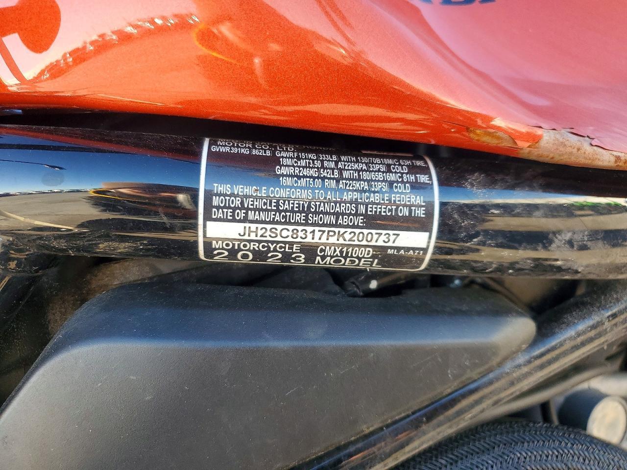 2023 Honda CMX1100 D