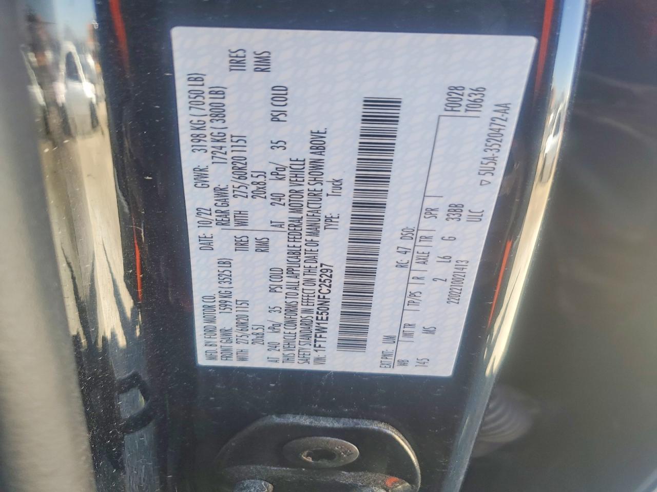 2022 Ford F150 Supercrew