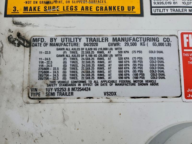 2021 Utility Vs2dx dry van Trailer