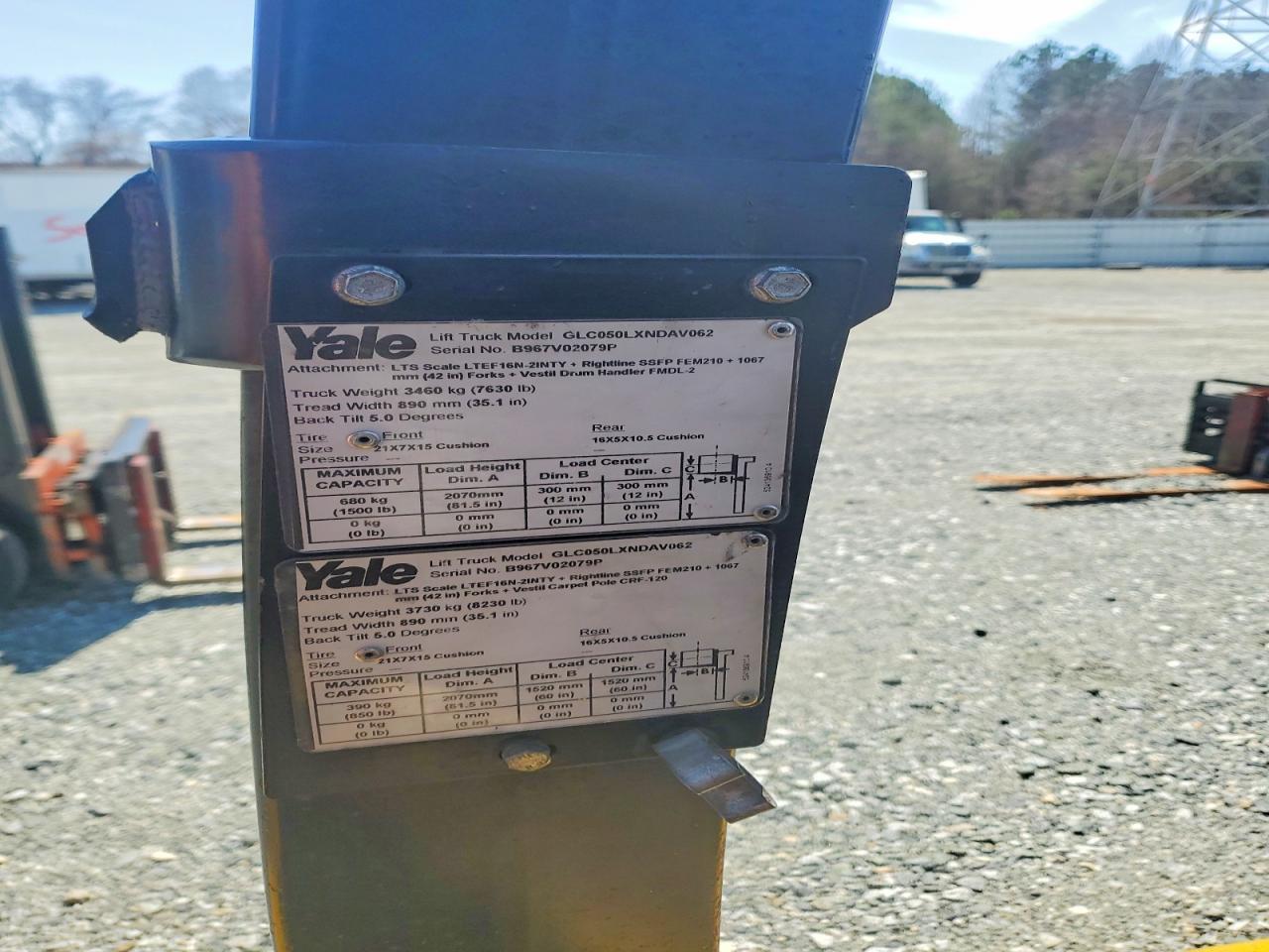 2016 Yale GLC050LXNDAV062 Forklift