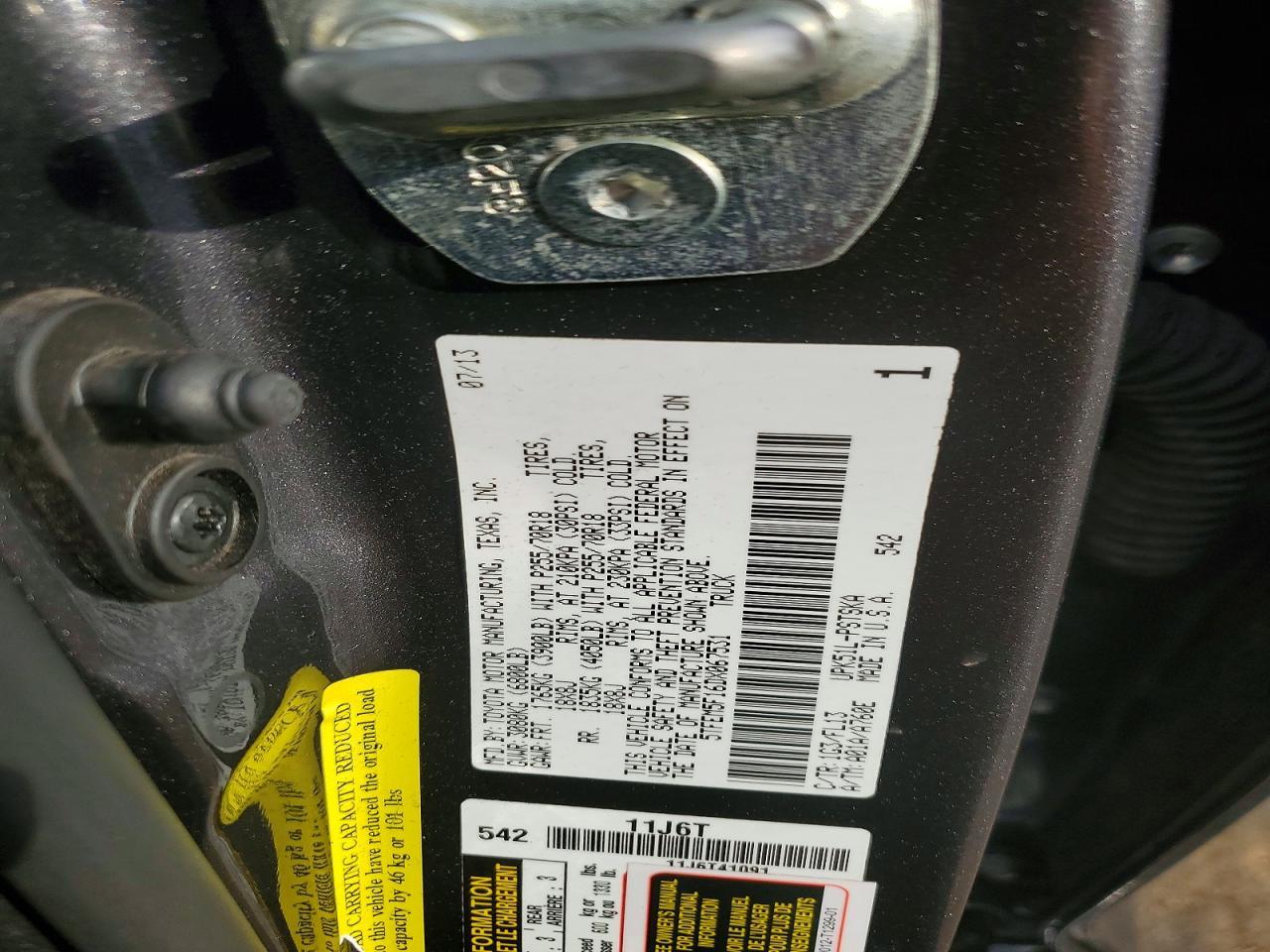 2013 Toyota Tundra Grade