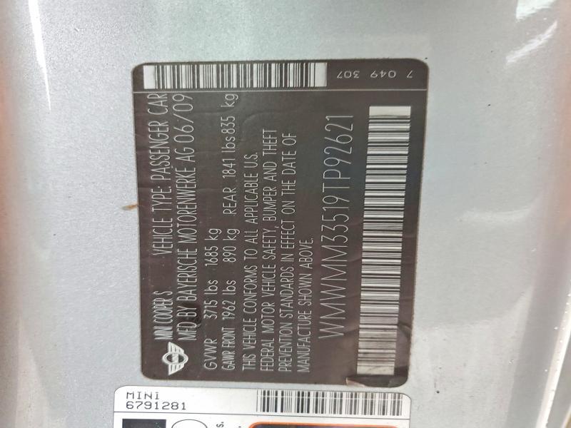 2009 Mini Cooper s Clubman