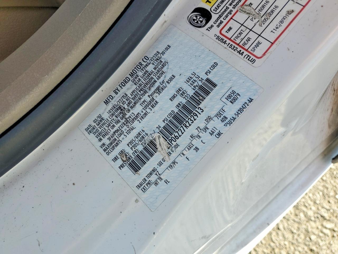 2007 Ford Fusion s