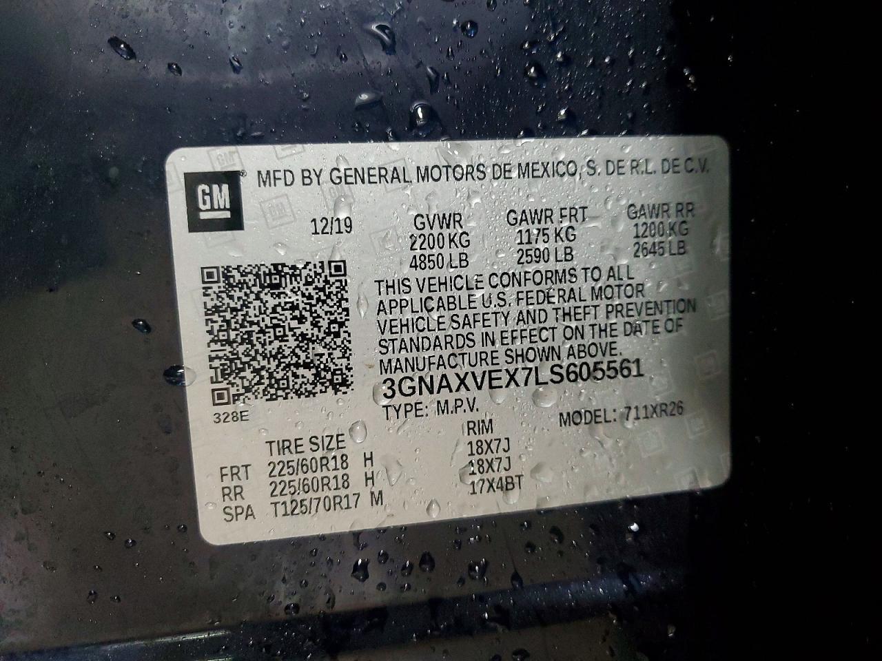2020 Chevrolet Equinox lt