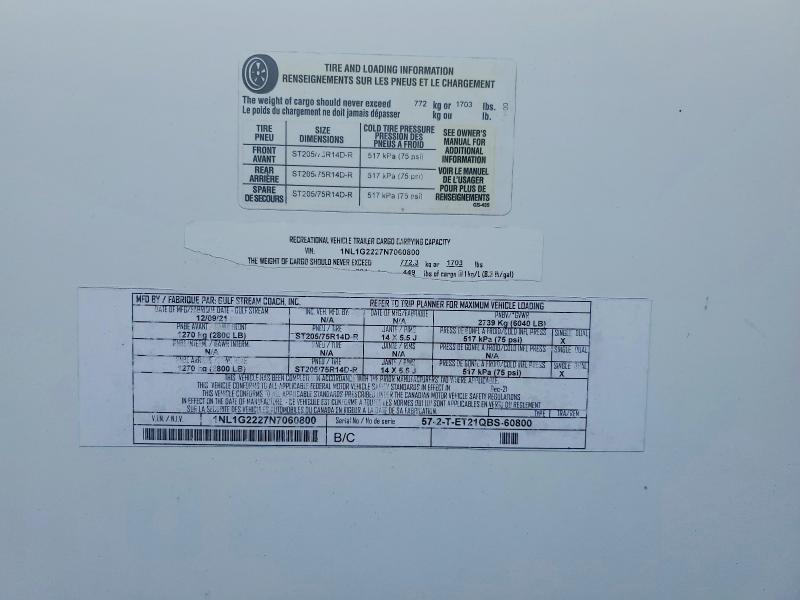 2022 Gulf Craft Inc. Trailer