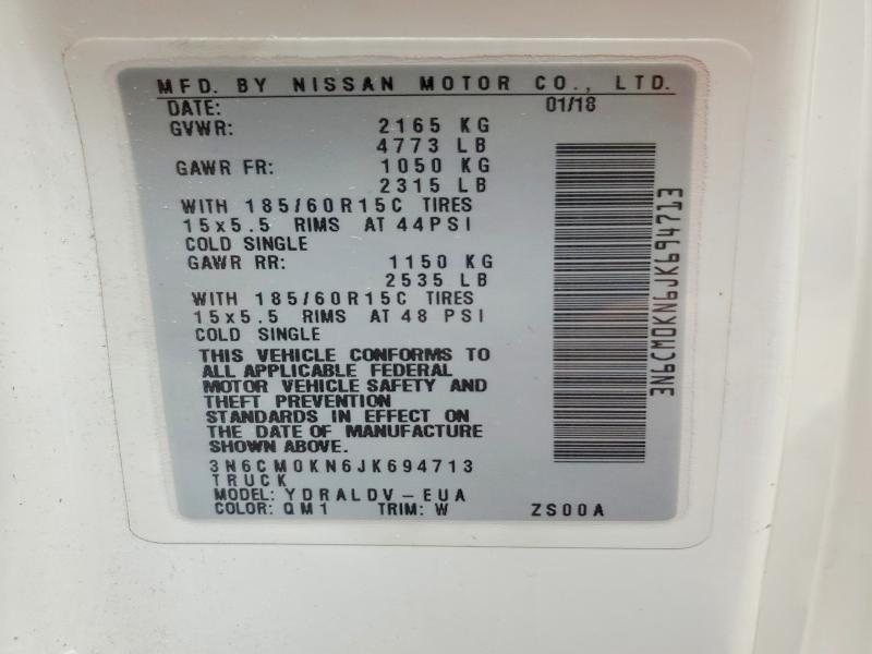 2018 Nissan NV200 S