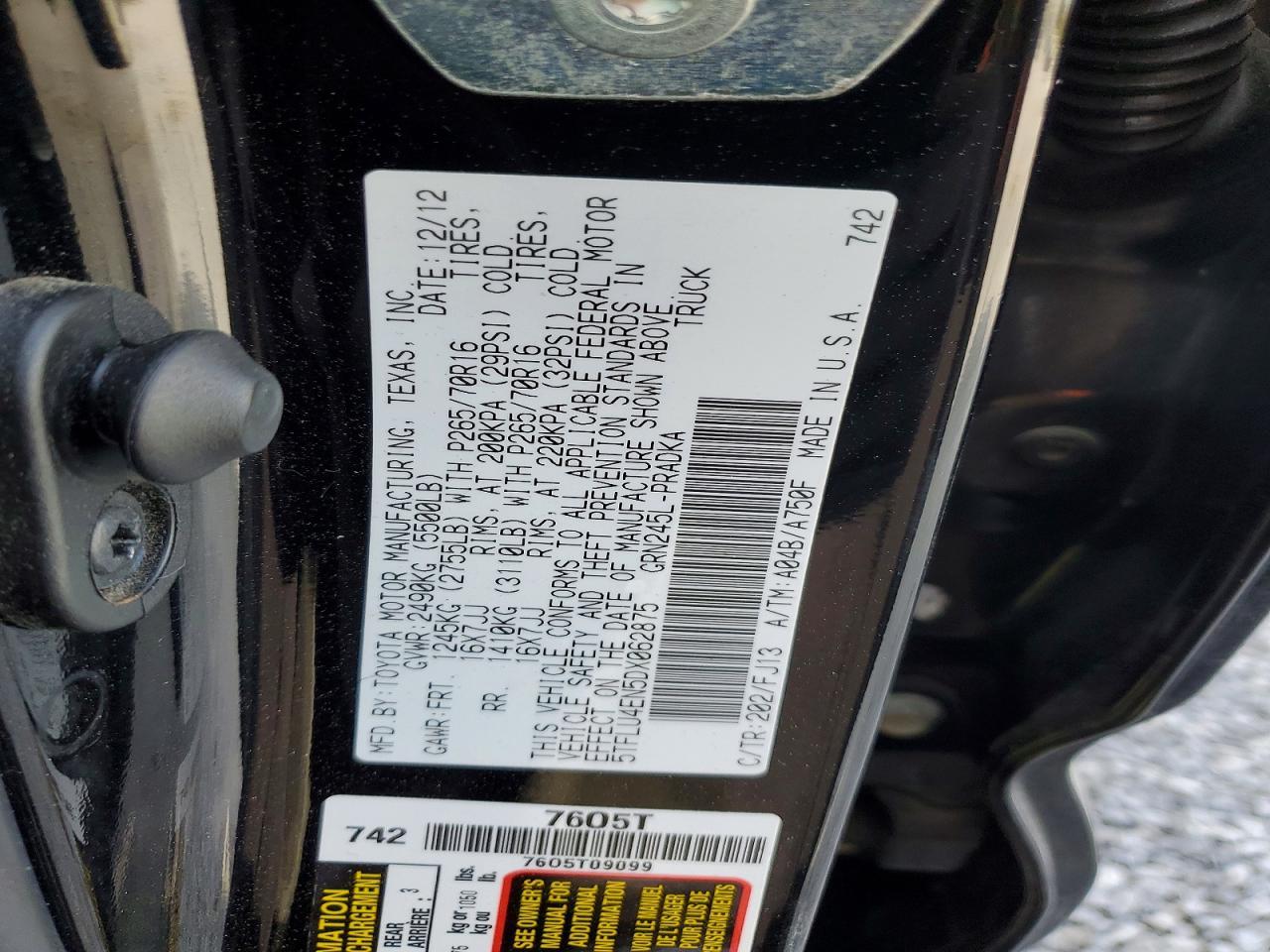 2013 Toyota Tacoma V6