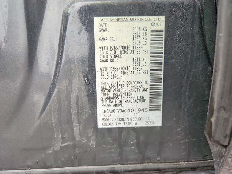 2010 Nissan Frontier SE V6