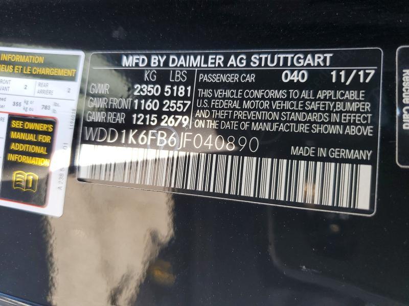 2018 Mercedes-Benz E 400