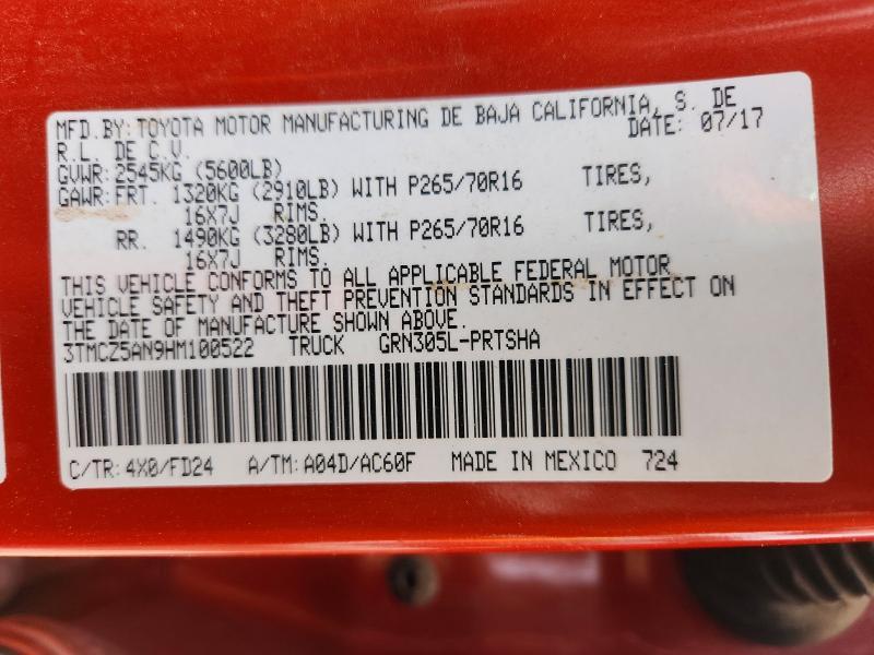 2017 Toyota Tacoma TRD OFF-Road