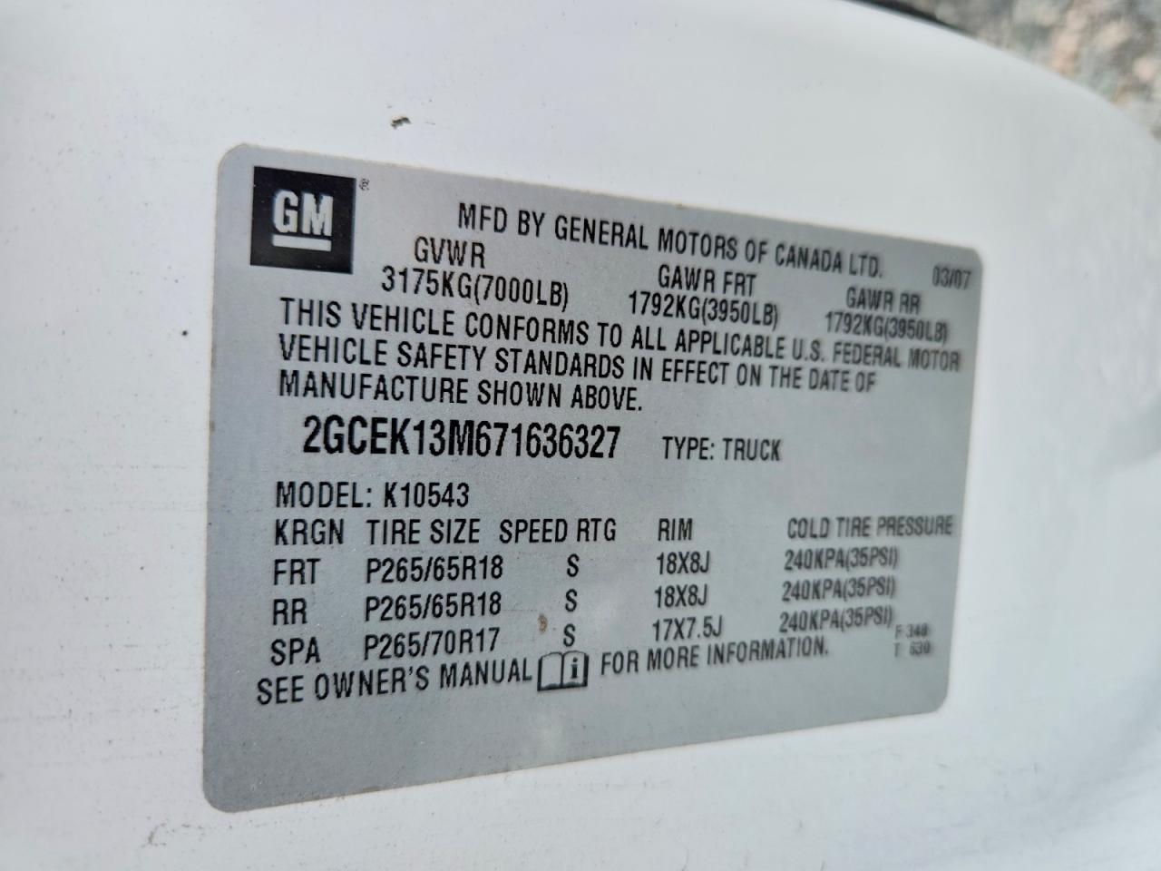 2007 Chevrolet Silverado K1500 Crew Cab