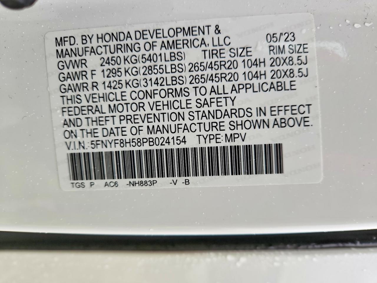 2023 Honda Passport exl