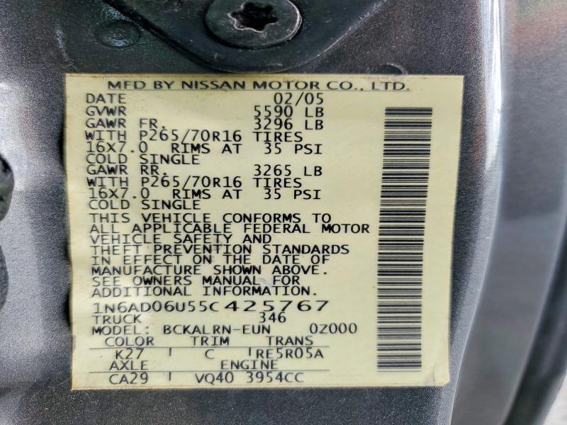 2005 Nissan Frontier SE