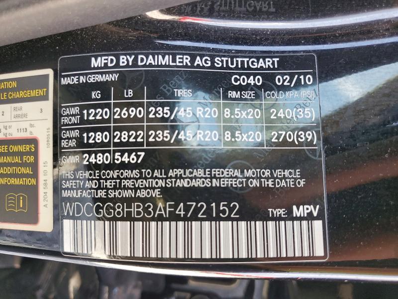 2010 Mercedes-Benz Glk 350 4matic