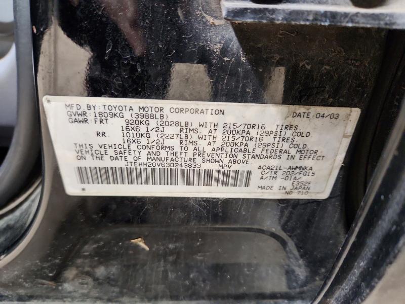 2003 Toyota Rav4 Base