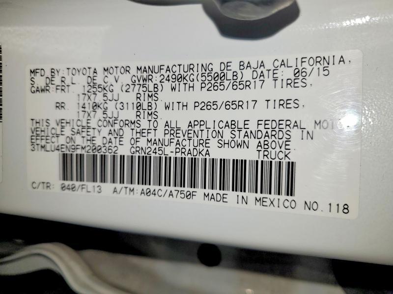 2015 Toyota Tacoma V6