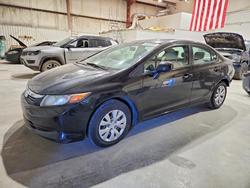 Honda salvage cars for sale: 2012 Honda Civic lx