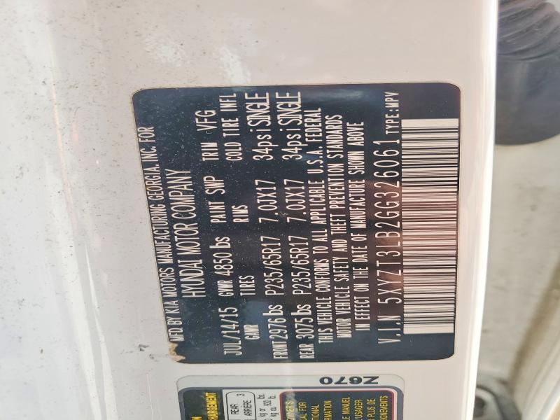 2016 Hyundai Santa fe Sport 2.4l