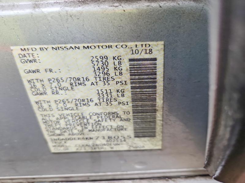 2019 Nissan Frontier SV